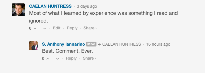 Best comment ever on iannarinos blog