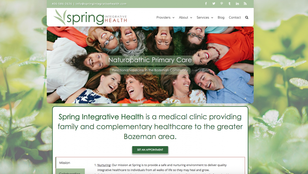 naturopath website design