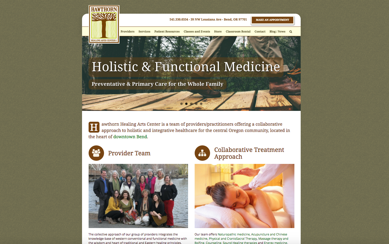 naturopathic website design