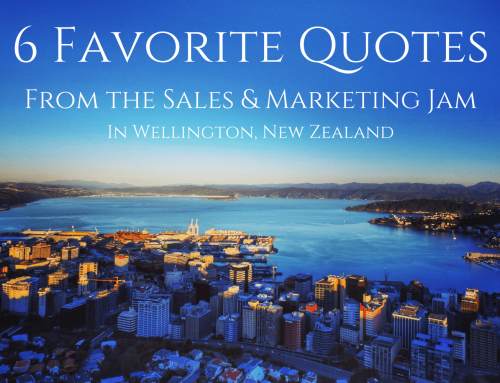 Sales & Marketing Jam Wellington, New Zealand @TechWeekNZ